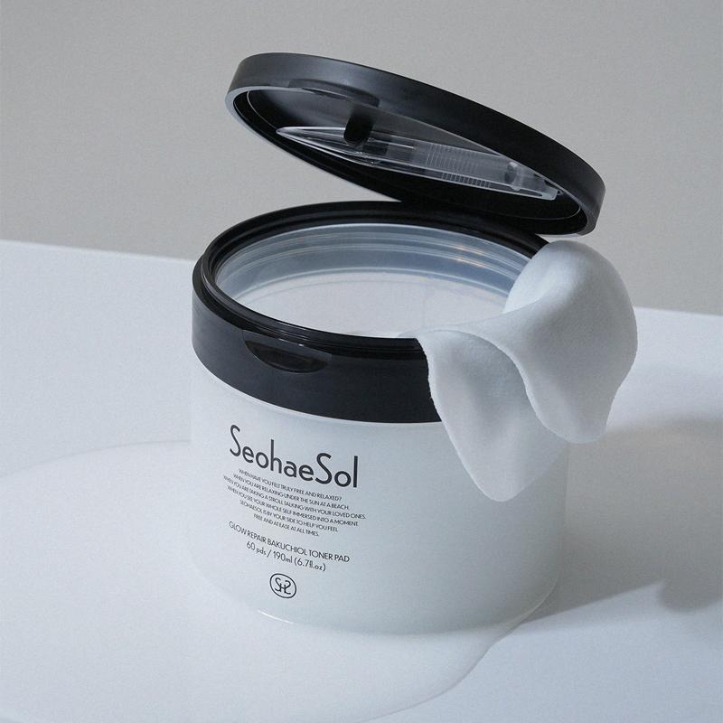 SeohaeSol Glow Repair Bakuchiol Pad Tonificante 190ml 60pz