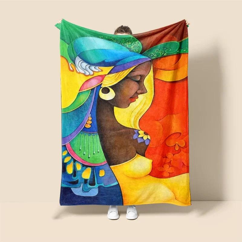 Plush Throw Blanket for Sofa or Bed  Natural  Animal Prints  Soft Thick Cozy Winter Blanket