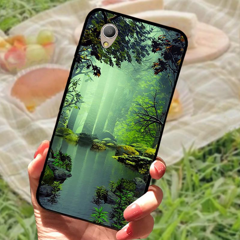 Alcatel 1 5033D Kılıf Kapağı Alcatel1 Silikon Yumuşak Mermer Siyah Tampon Funda Coque Alcatel 1 5033D 5033 5033A İçin Koruyucu