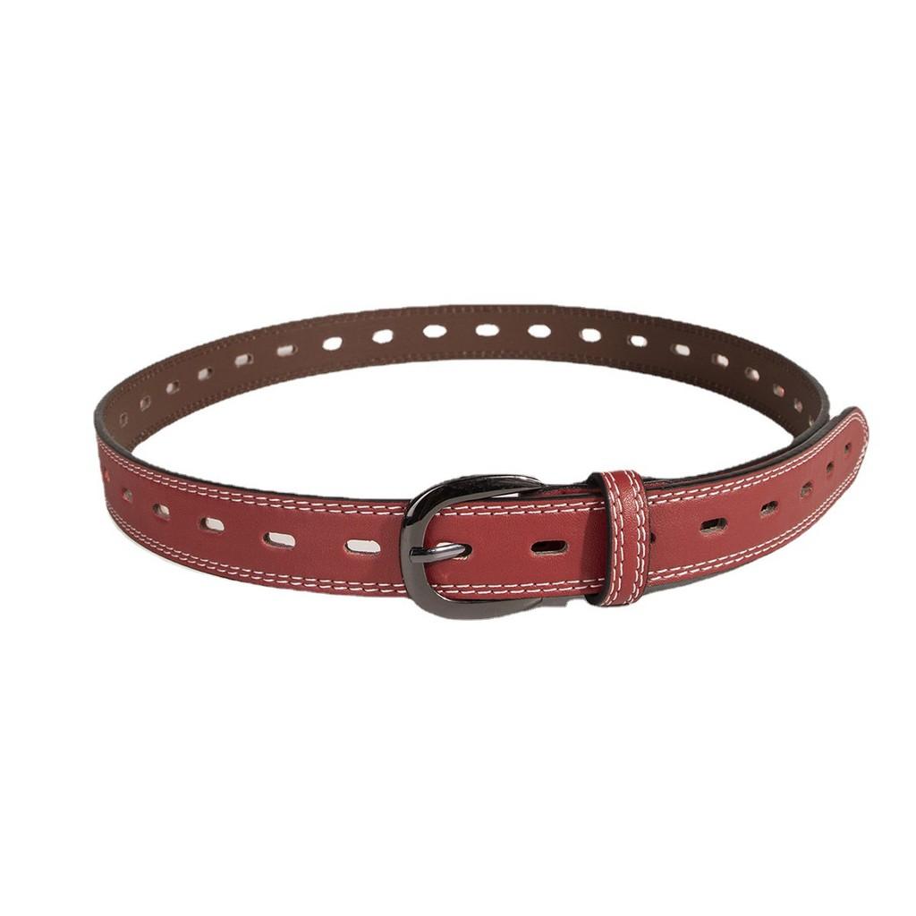 Girls Leatherlike Belt With Alloy Buckle For Daily Use And Office Attire
