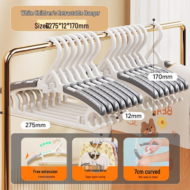 Adjustable Baby & Kids Hangers (10-Pack)