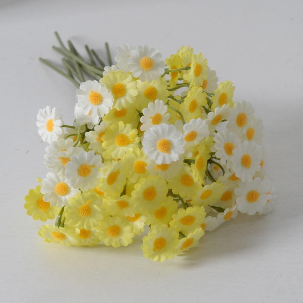 Artificial 2 Fork Chamomile Daisy Persian Flower Home Photo Garden Decor Bouquet