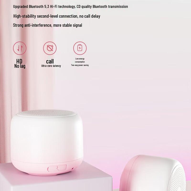 Portable Bluetooth Subwoofer Speaker - High-Quality Sound, Gradient Color, Wireless for Home & Outdoor Use