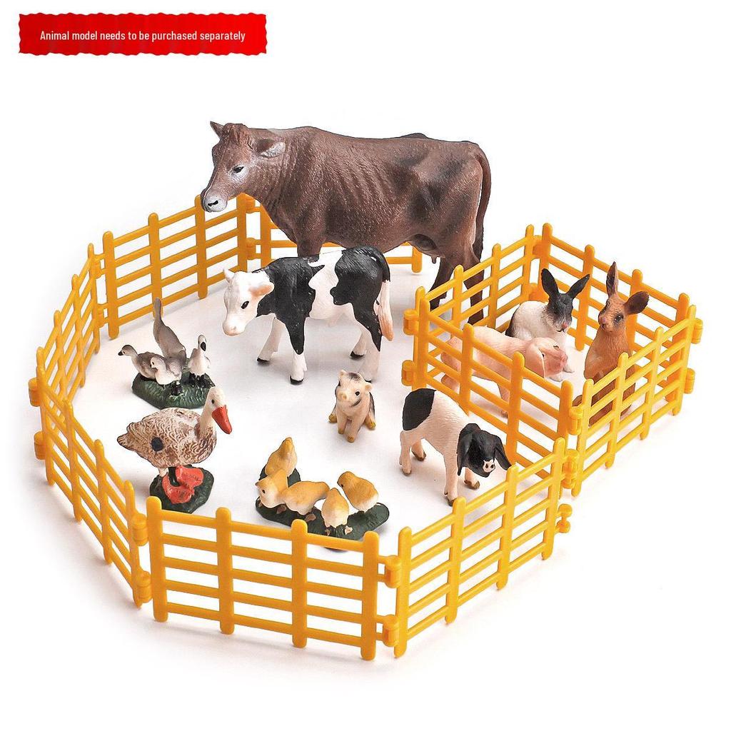 Cross-border Ranch Animal Farm Model Picket Fence Scene Decoration Ornaments