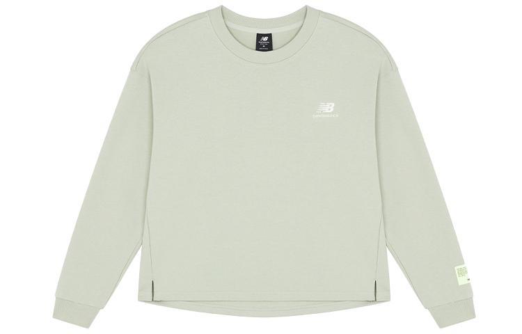 New Balance T Shirts Women s Light Green Crew Neck Straight Fit AWT21307-PGE XL