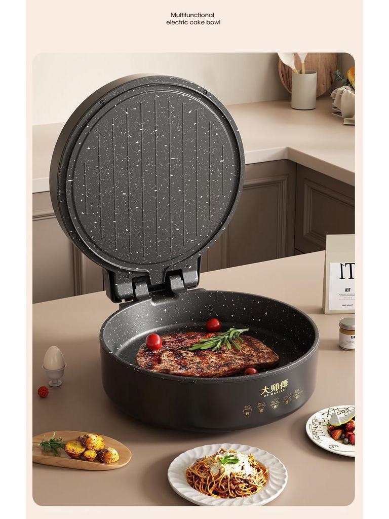 Dual-Sided Electric Griddle and Hot Pot: Multi-functional Pancake Maker, Baking Pan, and Grill