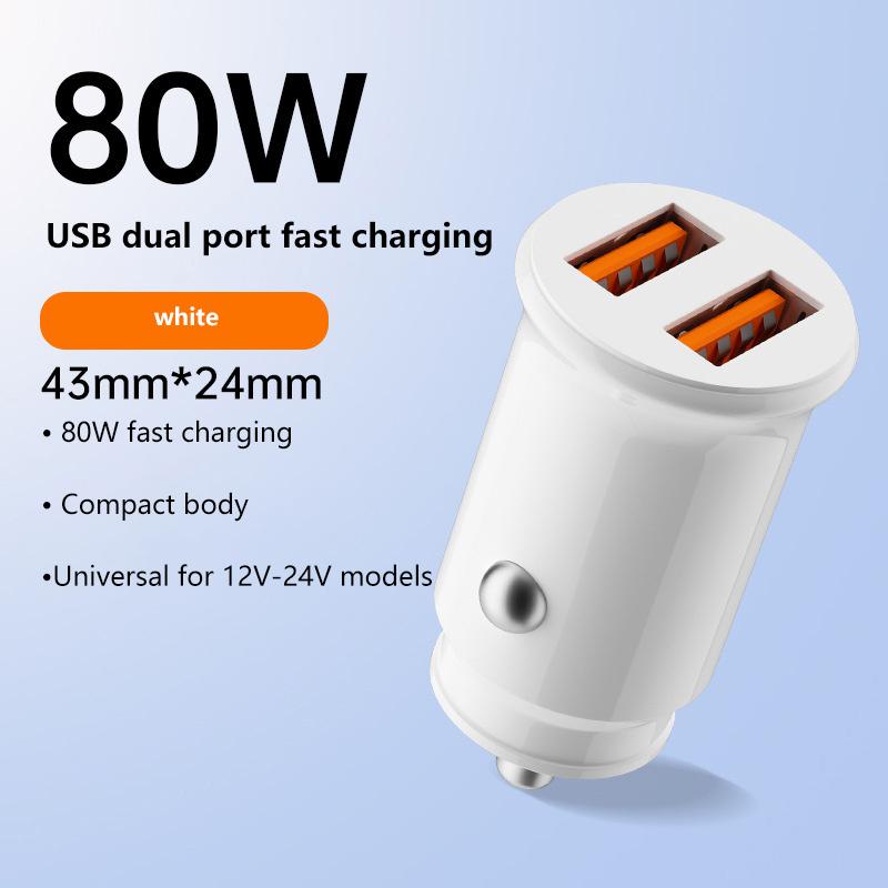 100W Autolaadija Kahe Pordiga Ülikiire Laadimise Adapter Kiirlaadimine Pd Qc 3.0 iPhone'ile Samsungile Xiaomile Huaweile Autoadapter
