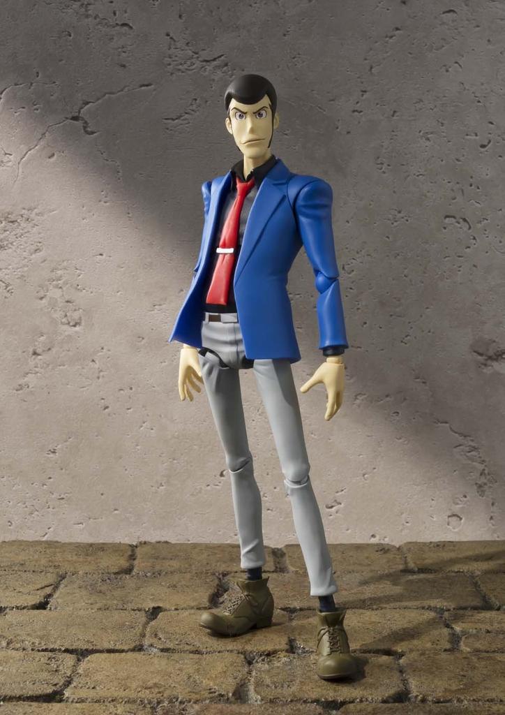 TAMASHII NATIONS Lupin Třetí, pohyblivá malovaná figurka o velikosti přibližně 150 mm, SHFiguarts ABS a PVC