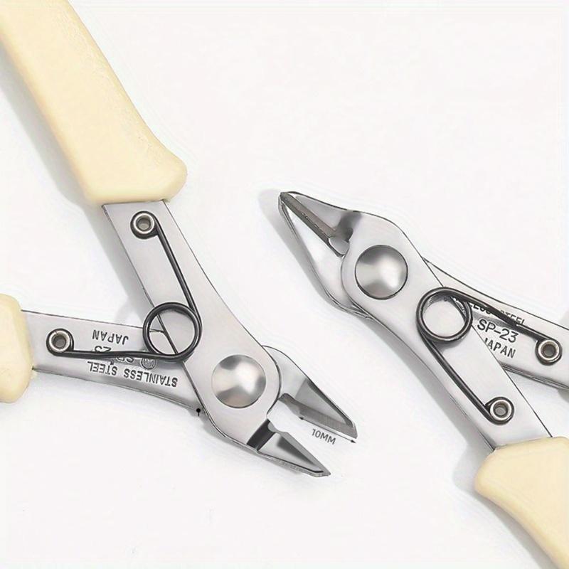 1Pc 25° Precision Wire Cutter, Multipurpose Side Snips, Suitable for Crafts, Jewelry Making, Floral Wires, Etc. - Durable Handheld Wire Cutting Tool