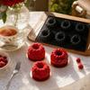 6 Cavity Large Raspberry Silicone Mold Food Grade Flexible Non Stick Baking Mold for French Desserts Pastry Chocolate Jelly Candy Making