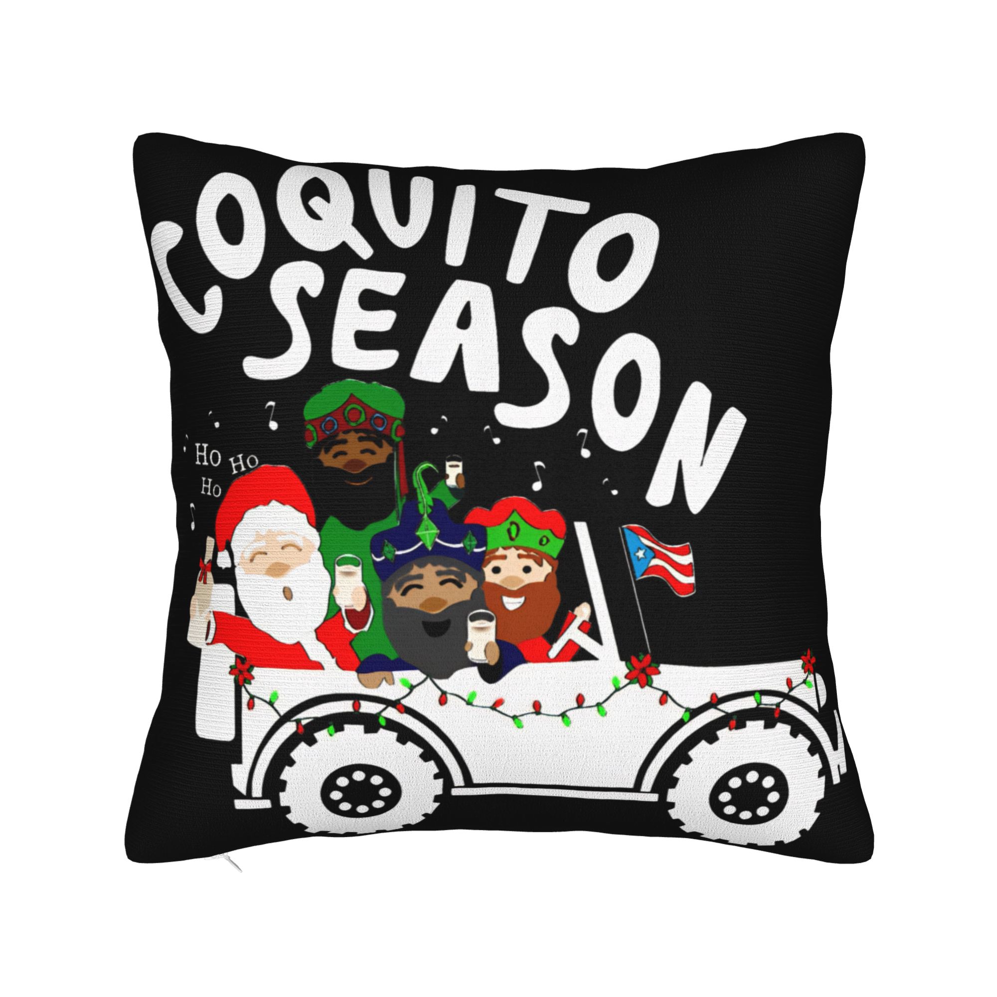 Decorative Pillowcase Día de los Reyes Magos Epifanía Three kings Merchandise Home  Pillow Case Cover Zipper Multi-Size 12x12Inch