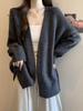 Korean Style Loose Knit Cardigan - Autumn 2026 Arrival, Women's Soft Sweater
