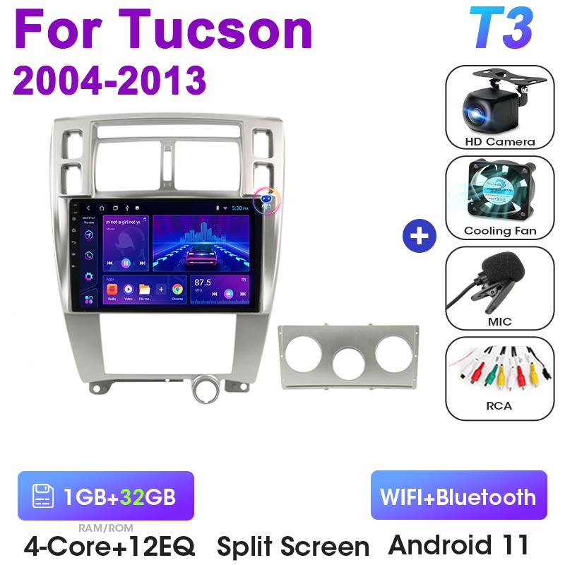 2 Din Android 12 Car Radio For Hyundai Tucson 2004 -2013 Multimedia Video Player Navigation GPS 4G WIFI Carplay Stereo Head Unit