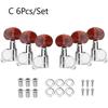 Folk Guitar String Tuning Pegs Semi-Closed/All-Closed Metal Guitar String Button Tuner Machine Heads Guitar Accessories