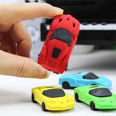 Cool sportovní auto tvar guma kreativní praktické dětské psací potřeby náhodná barva 