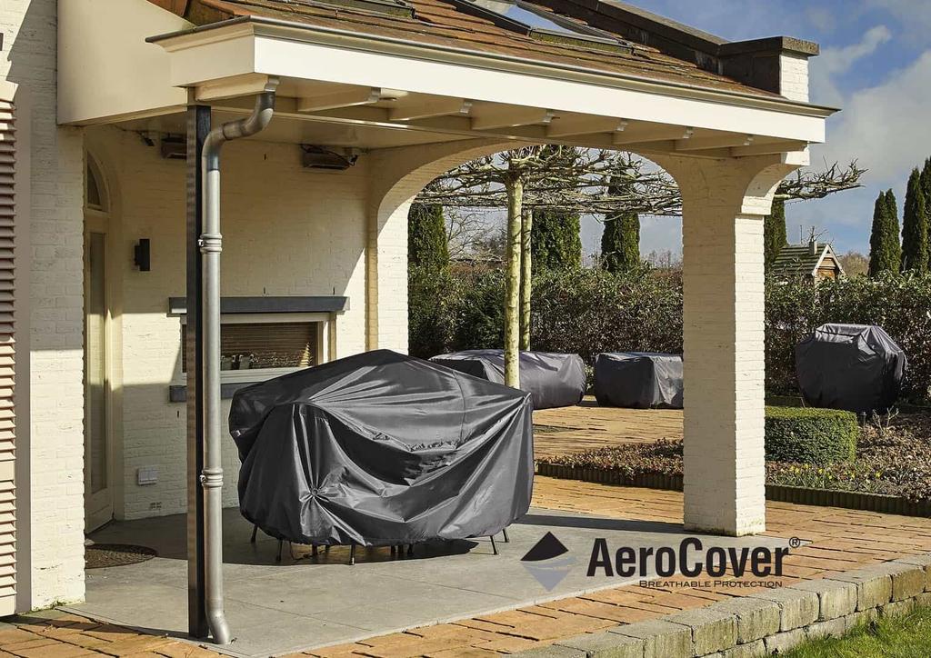 Pokrowiec na zestaw mebli ogrodowych 7939 250x300x70 aerocover szary homms