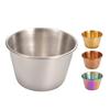 Polished Stackable Sauce Dish 304 Stainless Steel One-piece Design Seasoning Cup