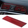 10x Car Interior Accessories Air Conditioner Outlet Decoration Stripe Cover Trim