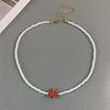 Bohemian Starfish Pendant Necklace Summer Jewelry Beaded Neck Chain Handmade Necklace  for Women