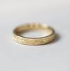 Floral Wedding Band / Vintage Look Wedding Ring / Womens Wedding Band / Romantic Wedding Band