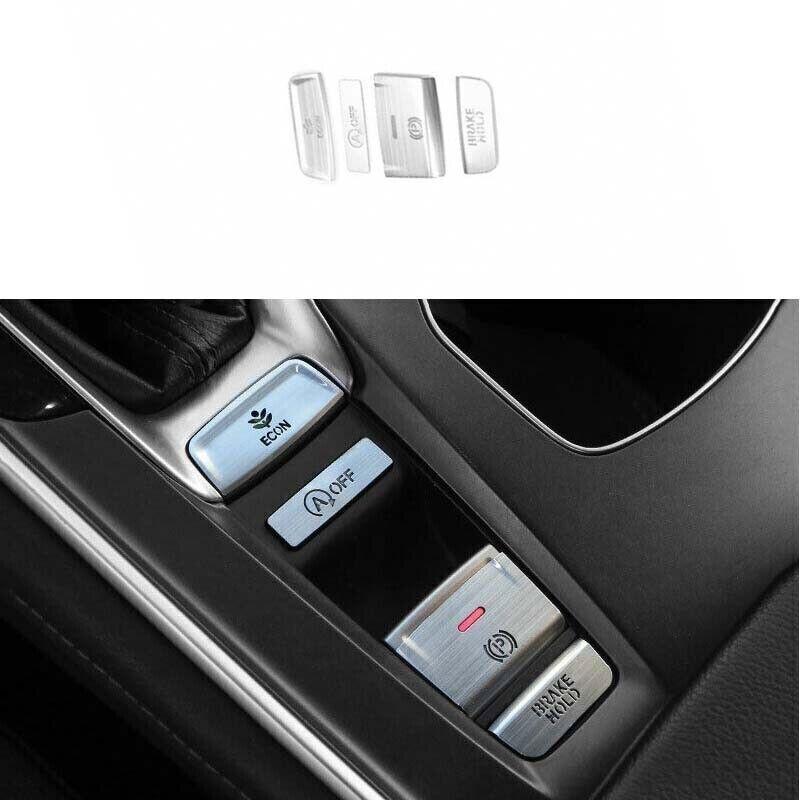 Shift Switch Trim For Honda Accord Silver Aluminum Middle Console Gear 2018-2022