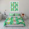 Easter Bunny and Egg Pattern Exquisite Three-piece Bedding Set Gift for Kids and Adults