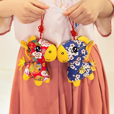 2026 Year of The Horse Doll Pendant National Style Fabric Plush Toy Good Luck Lively Desktop Ornament Festival Gift