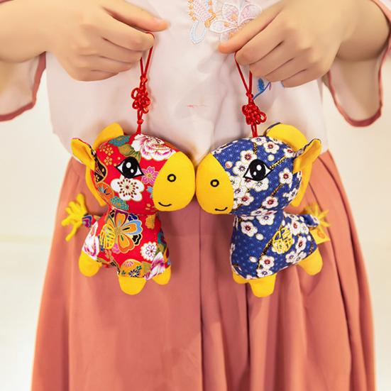 2026 Year of The Horse Doll Pendant National Style Fabric Plush Toy Good Luck Lively Desktop Ornament Festival Gift