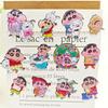 Kawaii Crayon Shin-chan 3D Double-Layer Cartoon Sticker Cute DIY Mobile Phone Case Decoration Sticker for Scrapbooking