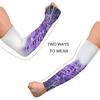 Gardening Sleeves Arm Protection Sun Lavender Field Compression Cooling Arm Shield for Women Men - 1 Pair