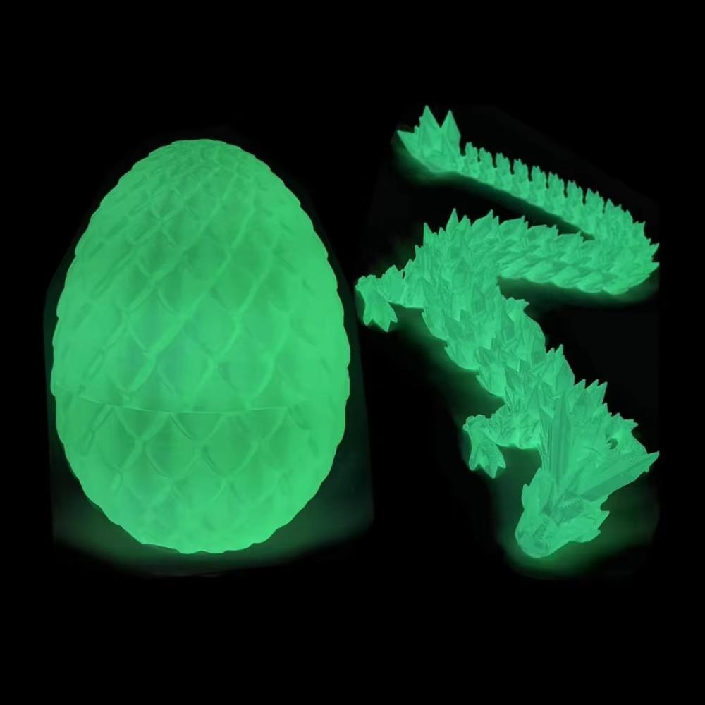 1/2PCS 3D Printed Dragon Egg with Dragon Fully Articulated Dragon Model Movable Rotatable Articulated Desktop Ornament Kid Toy
