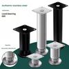4pack Stainless Steel Furniture Support Legs, Adjustable Sofa Feet, Bed Legs, Table DIY Heightening Load-Bearing Accessories