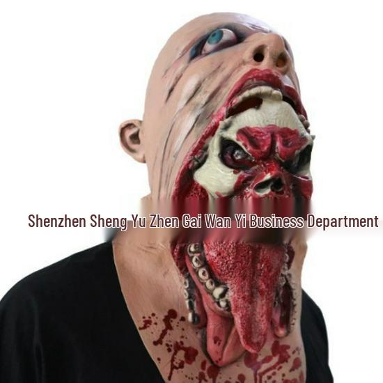 Halloween Horror Prank Vampire Horns & Demon Veins Tracker Mask