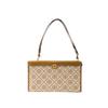 T Monogram Double T Logo Color Block Woven Jacquard Leather Tote Bag Mini Women Tote Bags Brown 82933-371