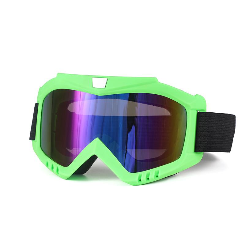 Outdoor Off-Road Motorcycle Windproof Sand-Proof UV-Protective Goggles with Interchangeable Lenses Full Frame for Riding