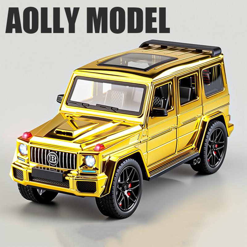 Modellino Auto in Lega Benzs G63 AMG SUV 1/24 con Suono e Luci Pull Back Giocattolo per Bambini Oggetti da Collezione Regalo di Compleanno