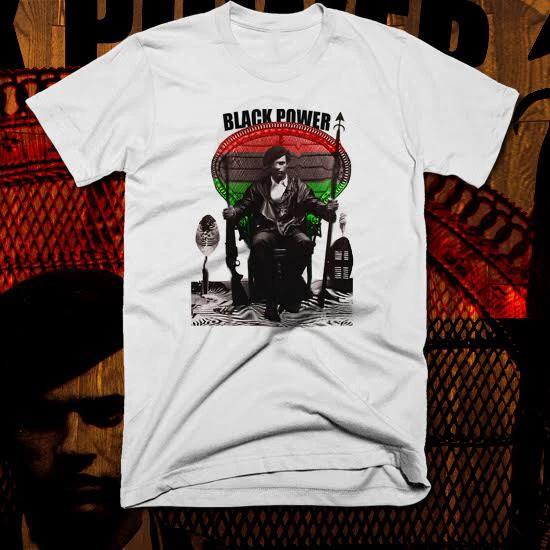 

Huey P Newton Panther Party T-Shirt Civil Rights Activist Black History S