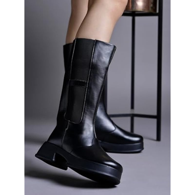 Shoetopia Smart Casual Black Long Boots For Women & Girls /Eu37 4 UK чёрный