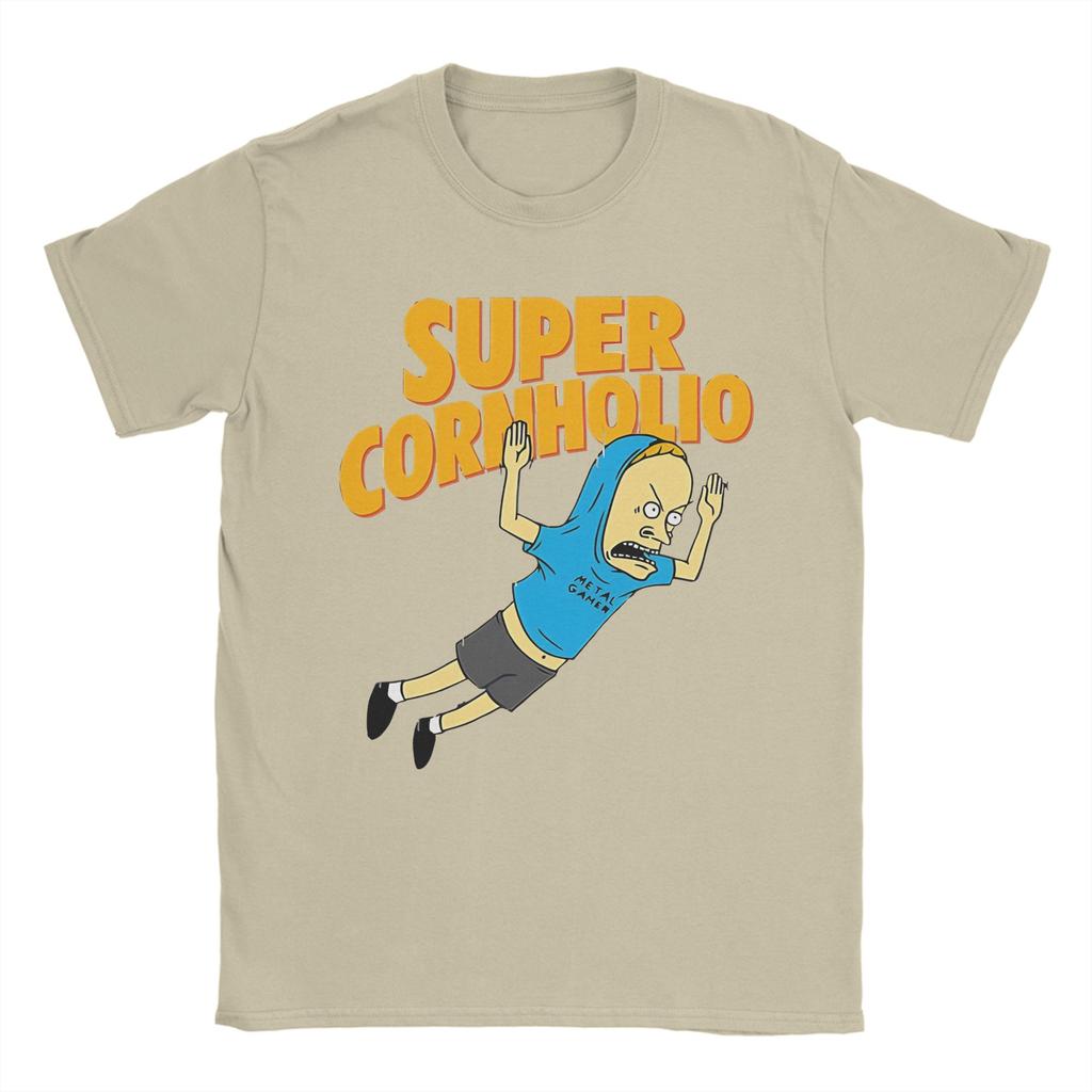 Cornholio Beavis and Butthead TShirt for Men Women Awesome Cotton Tee Shirt Round Neck Short Sleeve T Shirt Gift Idea Tops
