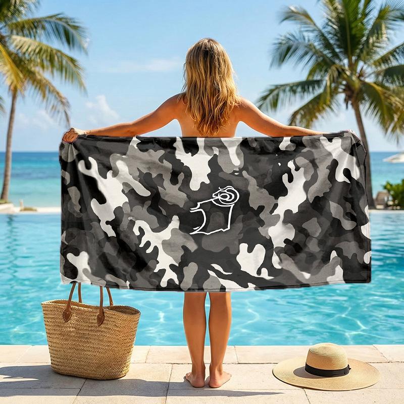 Asciugamano da Spiaggia Derby County Football Morbido Microfibra Asciugamano Estivo Asciugatura Rapida Assorbente per Spiaggia Piscina Viaggio