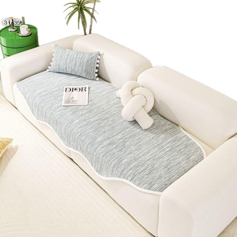 Special-Shaped Sofa Cushion Universal In All Seasons  New Sofa Cover Cloth Anti-Cat Scratch Solid Color Simple Straight Row Sofa Seat Cushion