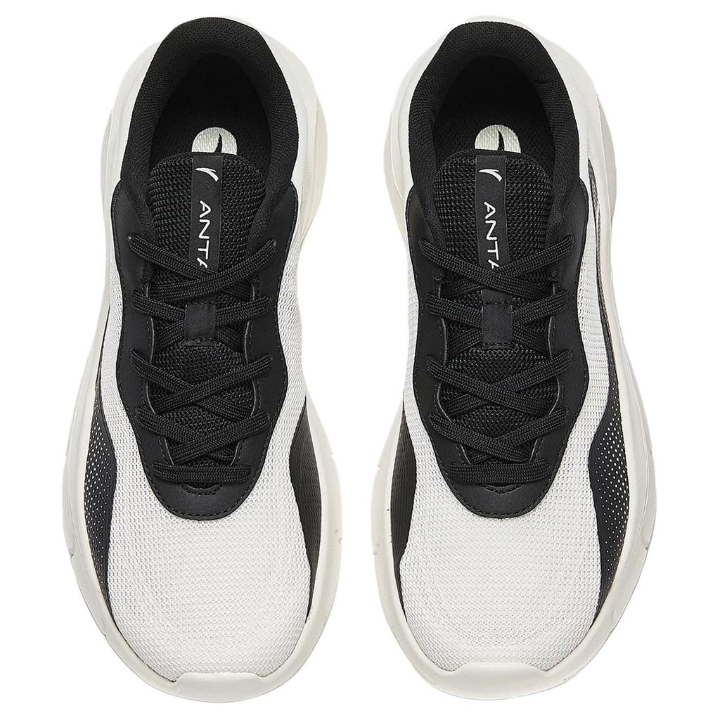 New Anta Cushioning And Breathable Low Top Training Running Shoes Men's Black White 112437701S-11
