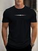 Men's Summer 100% Pure Cotton Fashionable Casual Loose Polka Dot Pattern Printed Round Neck Short Sleeved T-Shirt Top