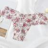 Frauen Höschen Floral Spitze Nahtlose Bogen Dekor Niedrigen Taille Dünne Quick Dry Weichen