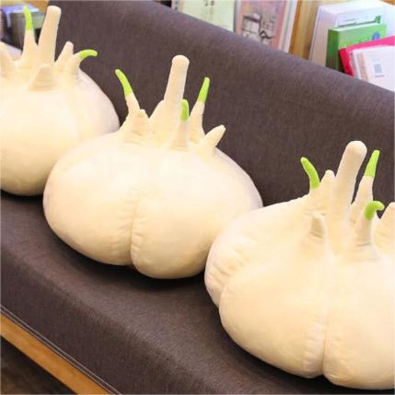 Süßes Plüsch-Knoblauch-Spielzeug, weich und zum Kuscheln!