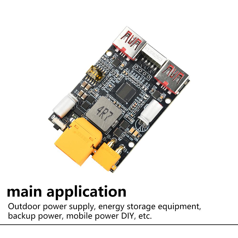 2-7S 100W Fast Charging Module Universal Mobile Power Motherboard Supports Lithium/LiFePO4 Batteries Dual USB Dual Type C