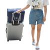 Thickened Logo Foldable Luggage Bag - Attachable Suitcase Travel & Storage Solution