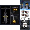Bicycle Tail Light Wireless Remote Turn Signal With Charging For Night Cycling