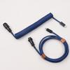 Laptop Keyboard Cable Type c to Usb c Long Coiled  Cable for Mechanical Keyboard Usb c Coiled aviator Cable