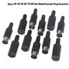 2Pcs/pack 3P 4P 5P 6P 7P 8P DIN Male/Female Plug Soecket Jack With Plastic Handle Keyboard Cable Connector Adaper